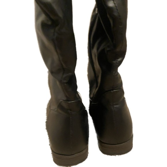 JOURNEE COLLECTION WOMEN'S TORI RIDING BOOTS,BLACK,US SIZE 10 Wide Calf - Picture 4 of 6